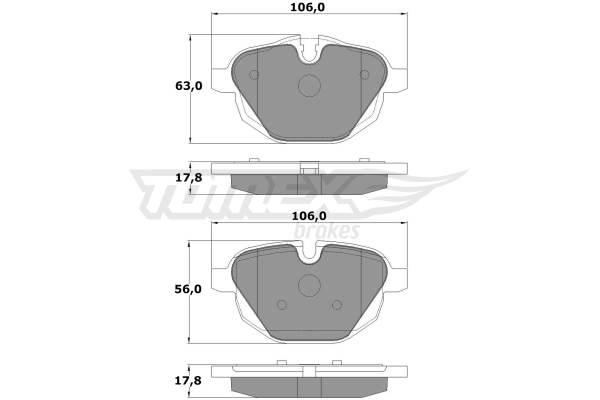 Klocki hamulcowe TOMEX BRAKES TX 17-34