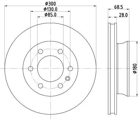 Tarcza hamulcowa HELLA 8DD 355 131-891