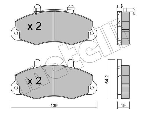 Klocki hamulcowe METELLI 22-0194-1