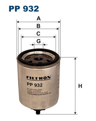 Filtr paliwa FILTRON PP932