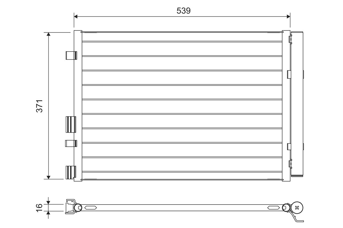 Skraplacz, klimatyzacja VALEO 822713