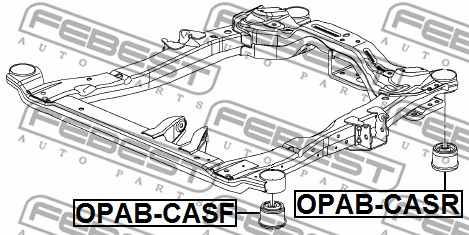 Łożyskowanie  korpusu osi FEBEST OPAB-CASF