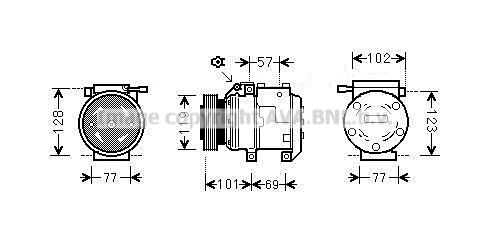 Kompresor klimatyzacji AVA QUALITY COOLING HYAK222