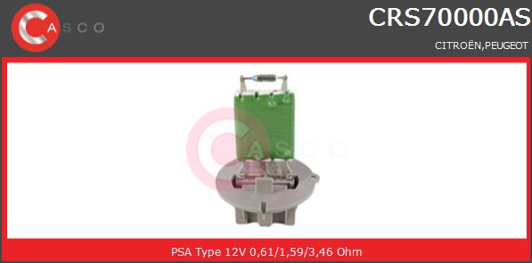 Opornik wentylatora CASCO CRS70000AS