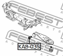 Tuleja wahacza FEBEST KAB-035