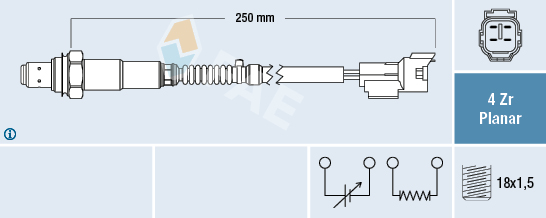 Sonda lambda FAE 77604