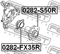 Piasta koła FEBEST 0282-S50R