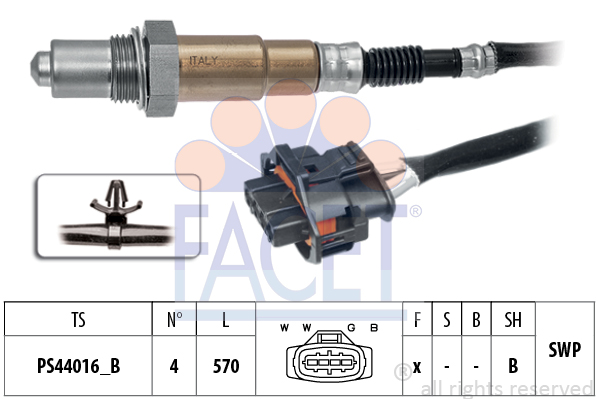 Sonda lambda FACET 10.8538