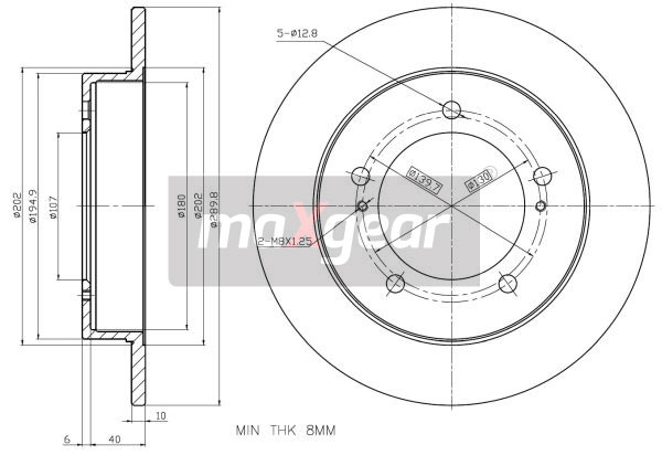 Tarcza hamulcowa MAXGEAR 19-0919