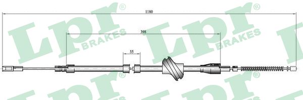 Linka hamulca ręcznego LPR C0045B