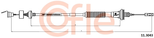 Cięgno sterowania sprzęgłem COFLE 92.11.3043