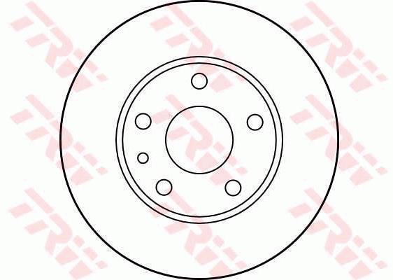 Tarcza hamulcowa TRW DF2763