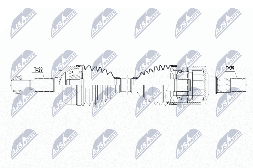 Dystans gumowy, resorowanie NTY AB-VW-001