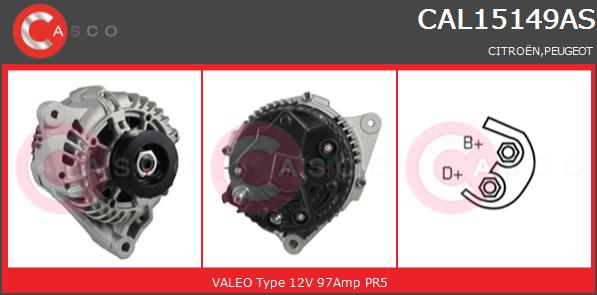 Alternator CASCO CAL15149AS