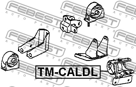 Poduszka silnika FEBEST TM-CALDL