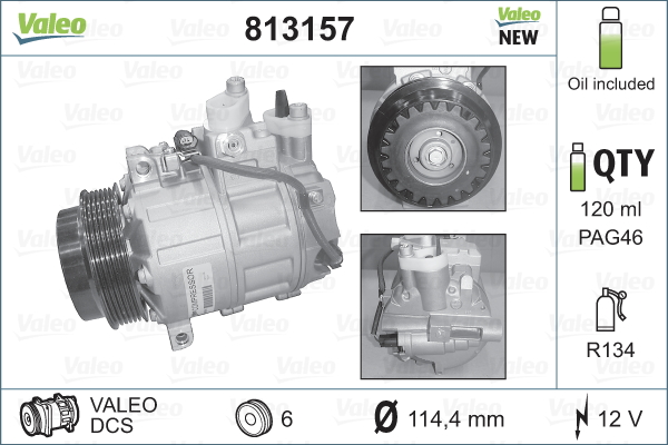 Kompresor klimatyzacji VALEO 813157