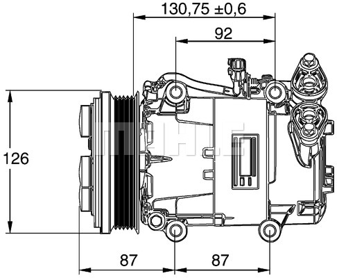 Kompresor klimatyzacji MAHLE ACP 54 000P