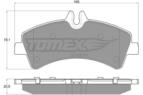 Klocki hamulcowe TOMEX BRAKES TX 14-26