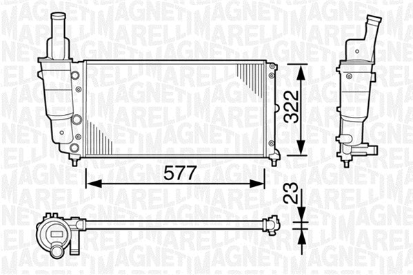 Chłodnica MAGNETI MARELLI 350213114000