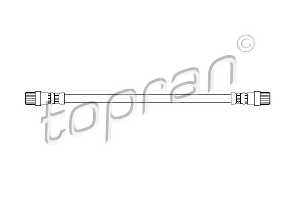 Przewód hamulcowy elastyczny TOPRAN 720 906
