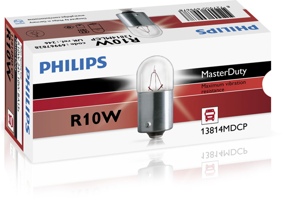 Żarówka oświetlenia tablicy rejestracyjnej PHILIPS 13814MDCP