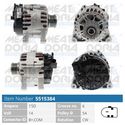 Alternator MEAT & DORIA 5515384