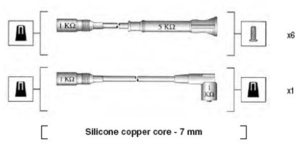 Przewody zapłonowe MAGNETI MARELLI 941075180556