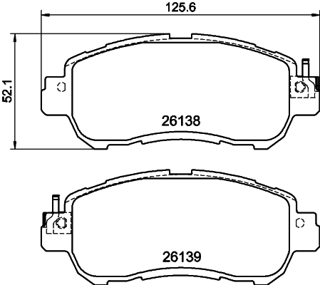 Klocki hamulcowe HELLA 8DB 355 040-571