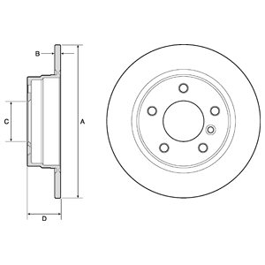 Tarcza hamulcowa DELPHI BG2624