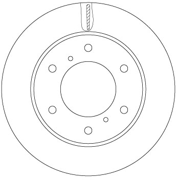 Tarcza hamulcowa TRW DF6735