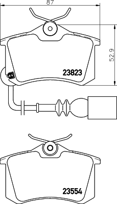 Klocki hamulcowe HELLA 8DB 355 010-781