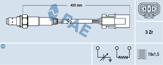 Sonda lambda FAE 77122