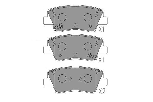 Klocki hamulcowe KAVO PARTS KBP-3053