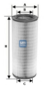 Filtr powietrza UFI 27.710.00