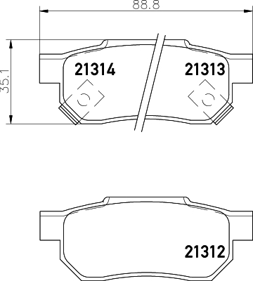 Klocki hamulcowe HELLA 8DB 355 005-731