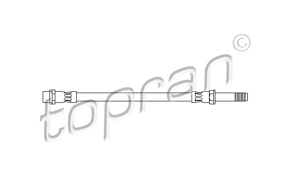 Przewód hamulcowy elastyczny TOPRAN 110 408