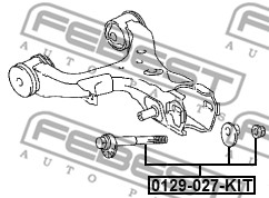 śruba do regulacji pochylenia koła FEBEST 0129-027-KIT