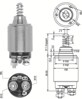 Elektromagnes rozrusznika MAGNETI MARELLI 940113050252
