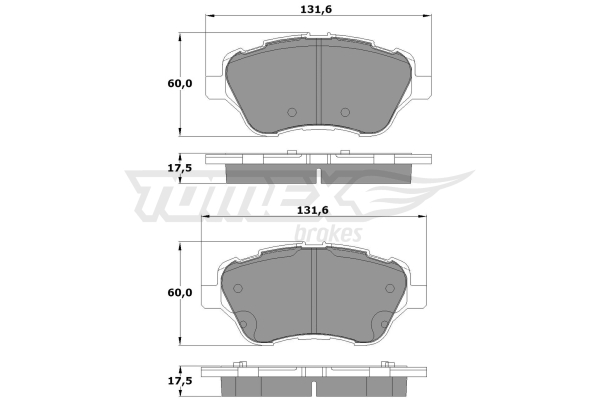 Klocki hamulcowe TOMEX BRAKES TX 17-16