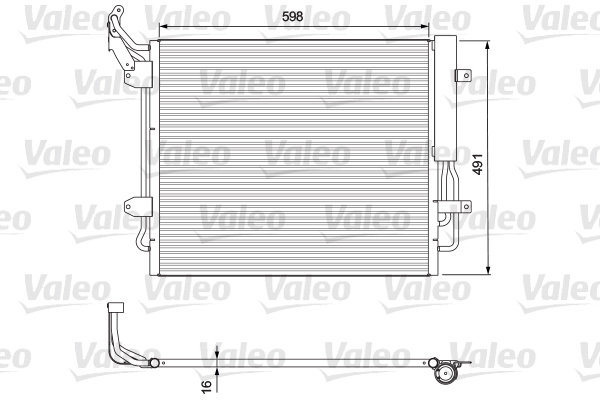 Skraplacz klimatyzacji VALEO 814157
