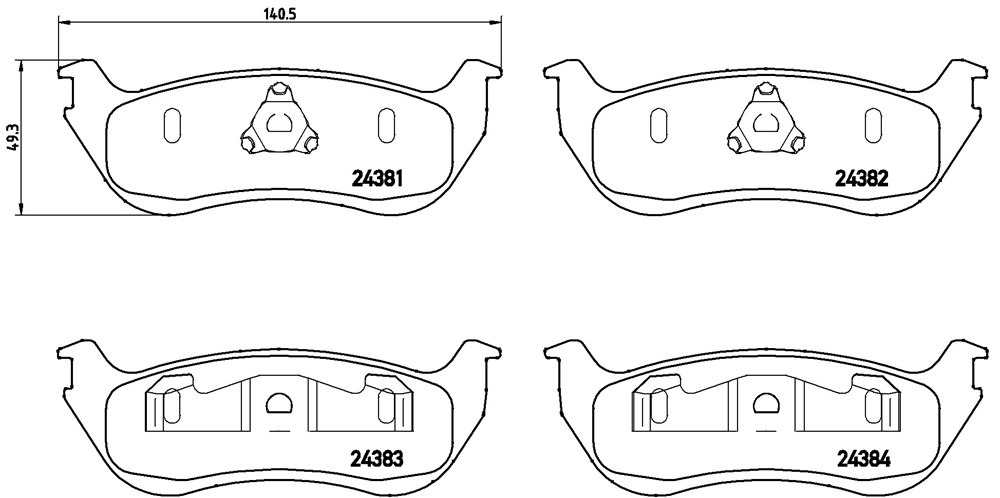 Klocki hamulcowe BREMBO P 24 068