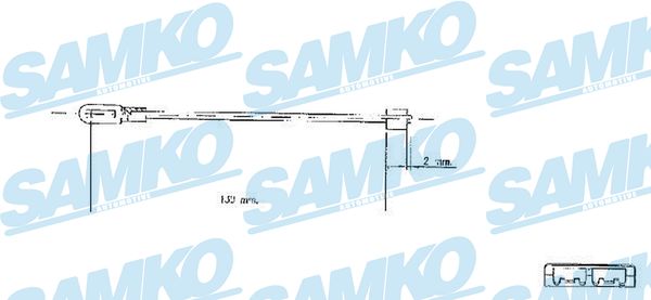 Linka hamulca ręcznego SAMKO C0578B