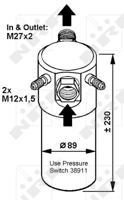 Osuszacz klimatyzacji NRF 33064