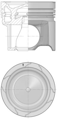 Tłok KOLBENSCHMIDT 41178600
