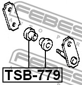 Tuleja pióra resora FEBEST TSB-779