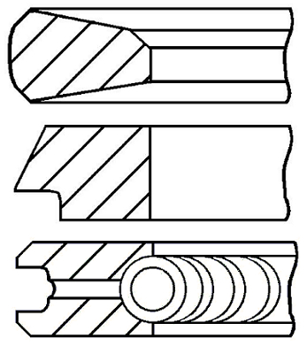 Pierścienie tłokowe GOETZE ENGINE 08-429200-00