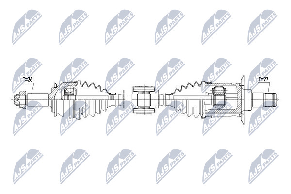 Półoś napędowa NTY NPW-BM-103