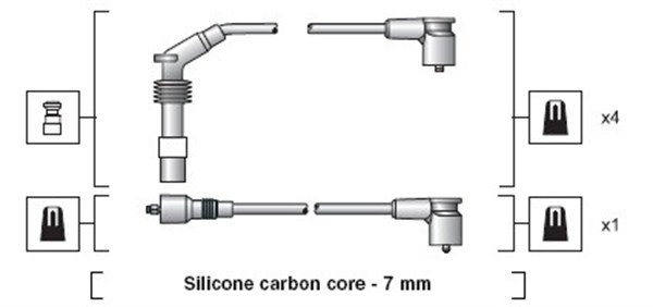 Przewody zapłonowe MAGNETI MARELLI 941318111140