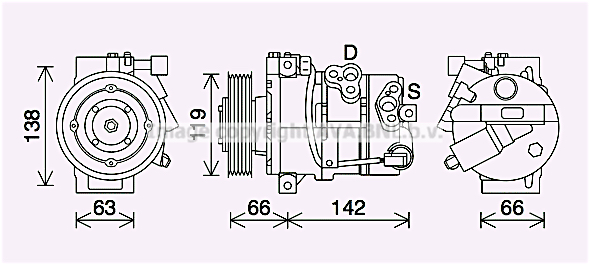 Kompresor klimatyzacji AVA QUALITY COOLING HYK452