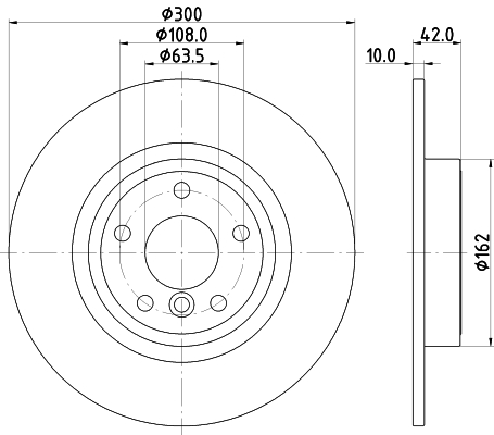 Tarcza hamulcowa HELLA 8DD 355 132-391
